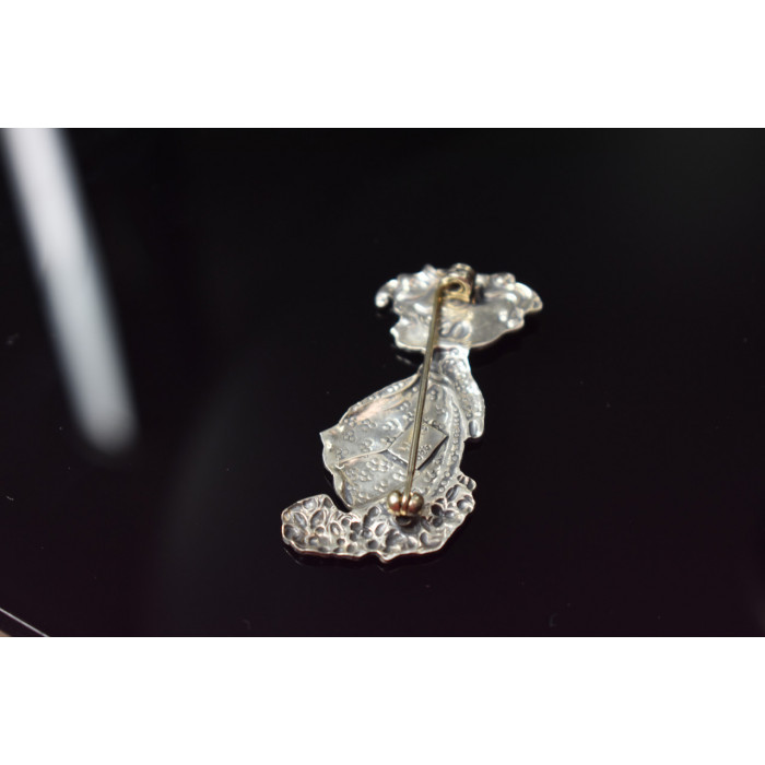 Sky Jewelry Винтажная Серебряная брошь *Девочка
