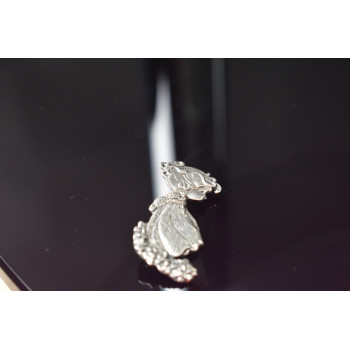 Sky Jewelry Винтажная Серебряная брошь *Девочка