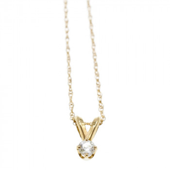 Sky Jewelry Золотая цепочка с кулоном-капелька Алмаз