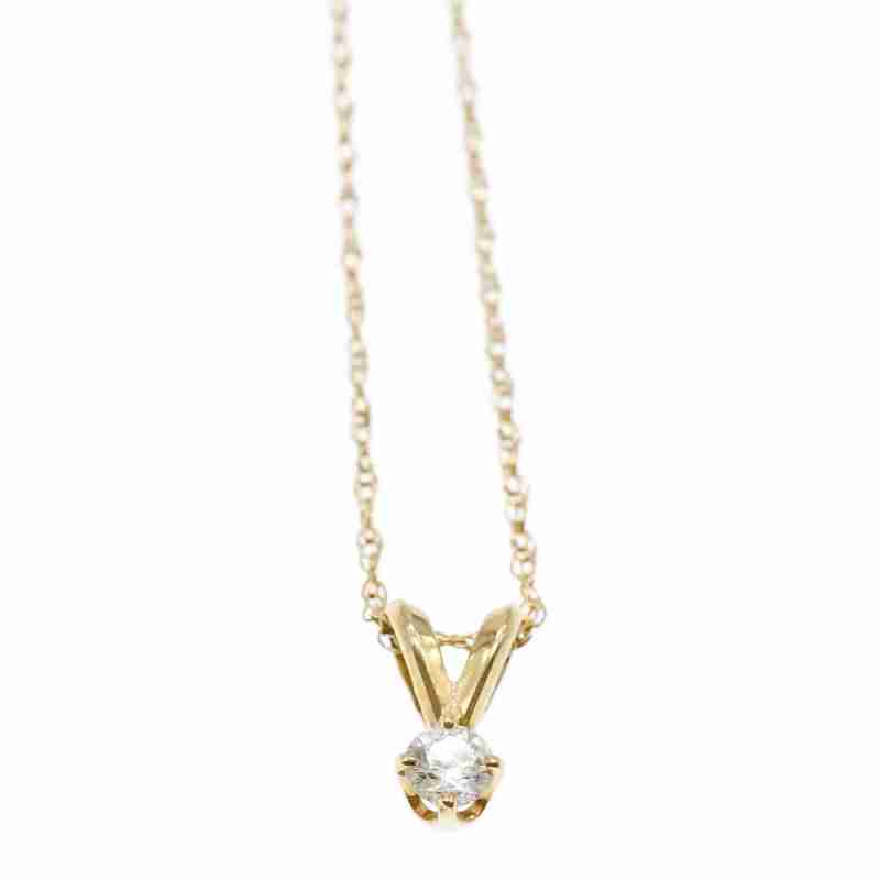 Sky Jewelry Золотая цепочка с кулоном-капелька Алмаз