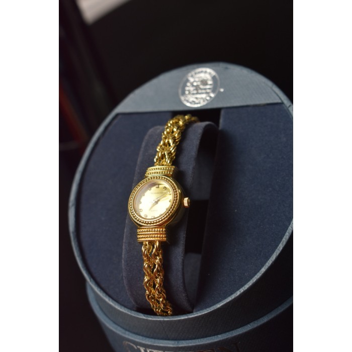 Sky Jewelry Серебряные часы 925 проба в позолоте TECHNIBOND