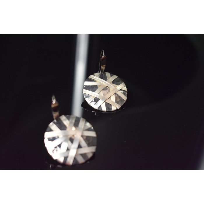 Sky Jewelry Серебряные серьги 925 пробы Italy Milor