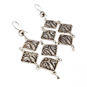 Sky Jewelry Винтажные серебряные серьги