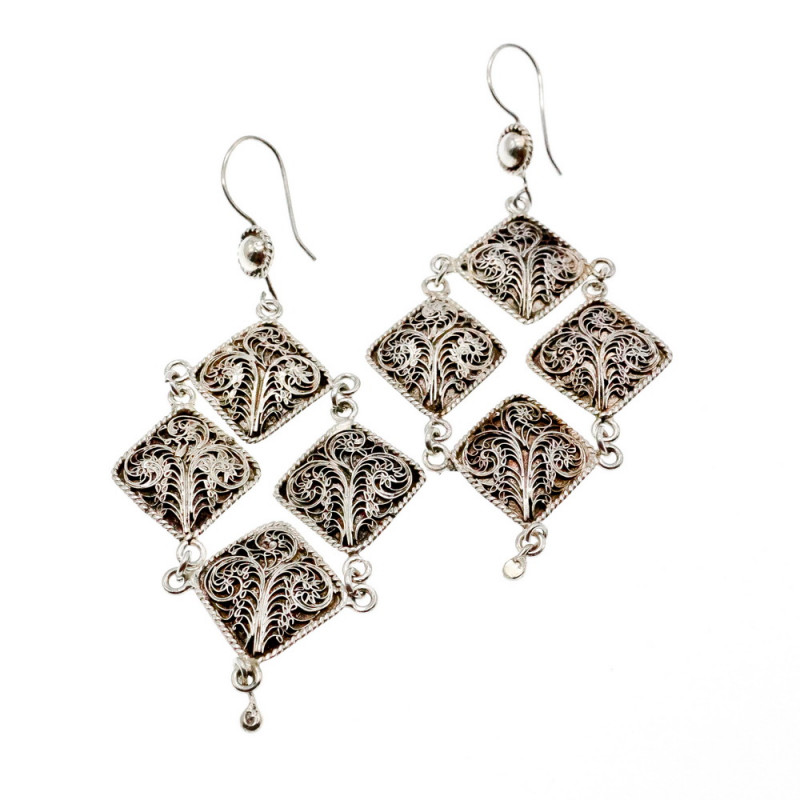 Sky Jewelry Винтажные серебряные серьги