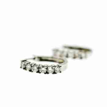 Sky Jewelry Серебряные серьги 925 пробы с фианитами