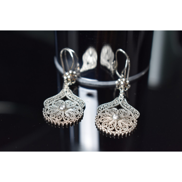 Sky Jewelry Элегантные серебряные серьги