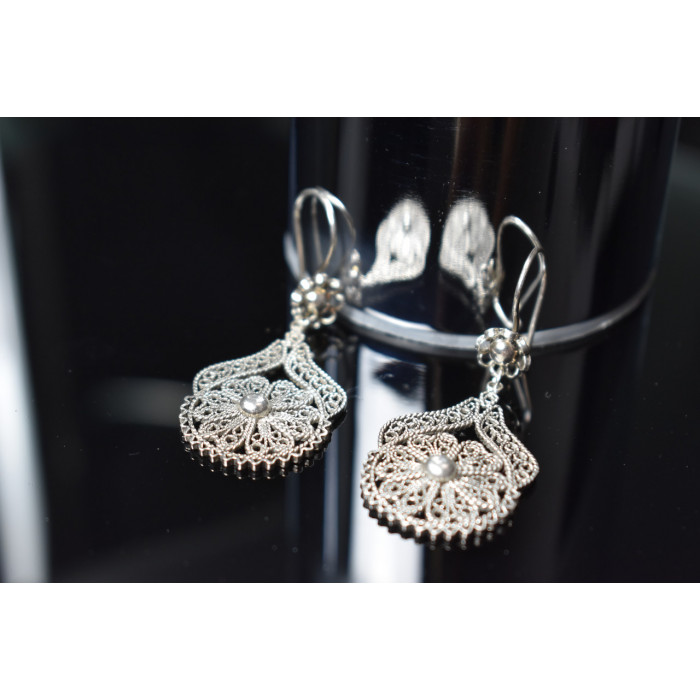 Sky Jewelry Элегантные серебряные серьги