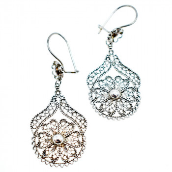 Sky Jewelry Элегантные серебряные серьги