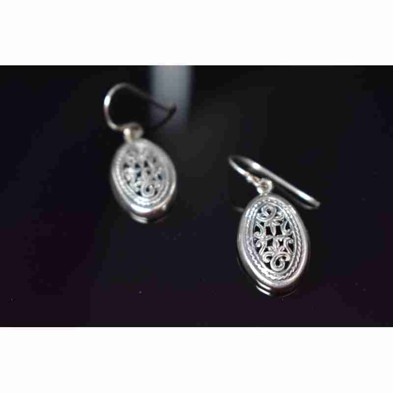 Sky Jewelry Винтажные серебряные серьги 925 пробы