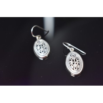 Sky Jewelry Винтажные серебряные серьги 925 пробы