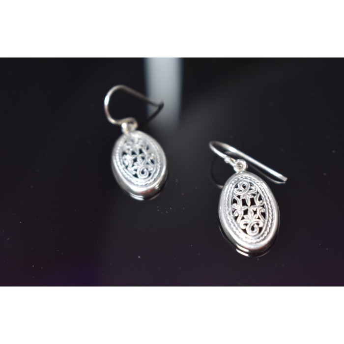 Sky Jewelry Винтажные серебряные серьги 925 пробы