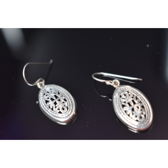 Sky Jewelry Винтажные серебряные серьги 925 пробы