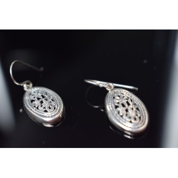 Sky Jewelry Винтажные серебряные серьги 925 пробы