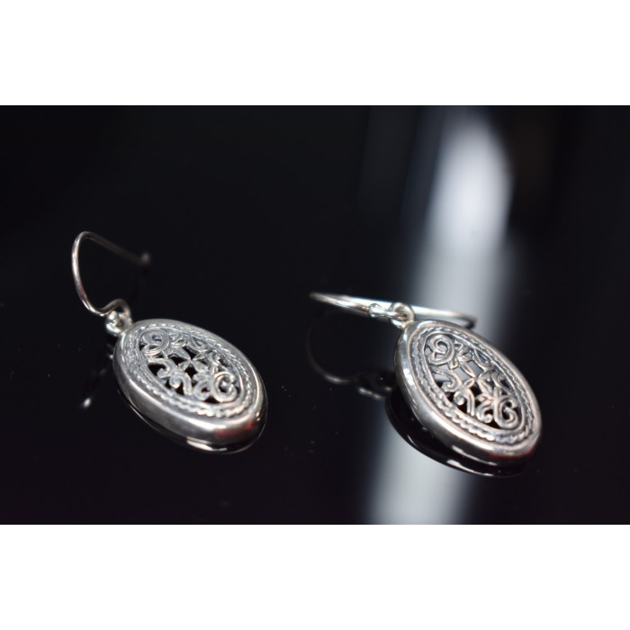 Sky Jewelry Винтажные серебряные серьги 925 пробы