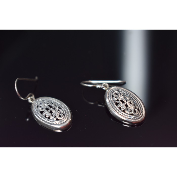 Sky Jewelry Винтажные серебряные серьги 925 пробы