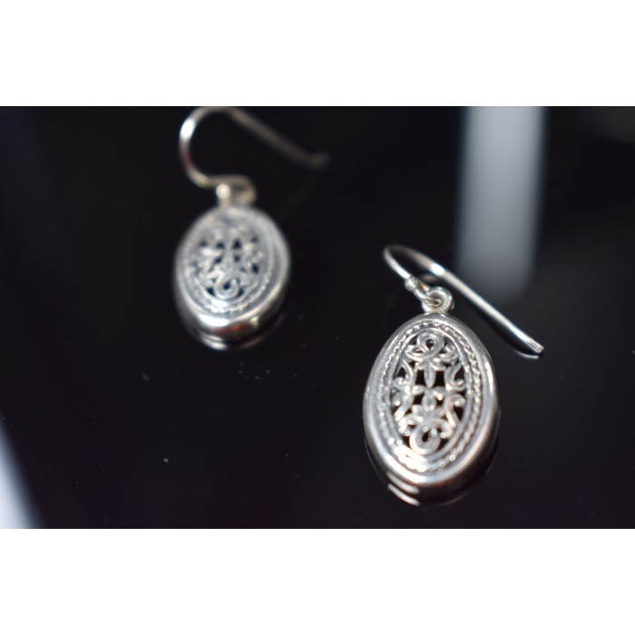 Sky Jewelry Винтажные серебряные серьги 925 пробы