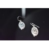 Sky Jewelry Винтажные серебряные серьги 925 пробы