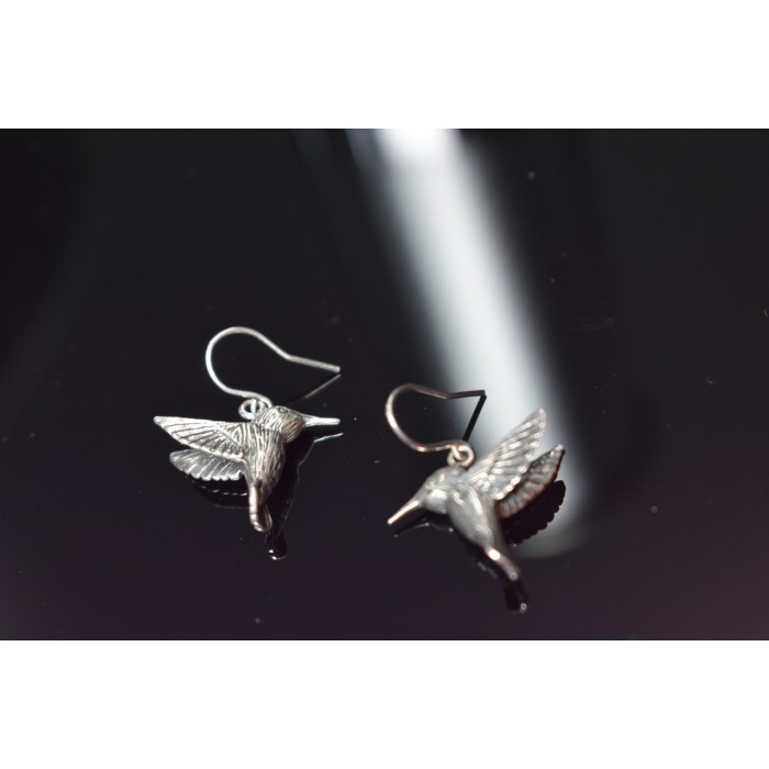 Sky Jewelry Винтажные серебряные серьги *Птица* 925 проба