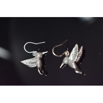 Sky Jewelry Винтажные серебряные серьги *Птица* 925 проба