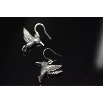 Sky Jewelry Винтажные серебряные серьги *Птица* 925 проба