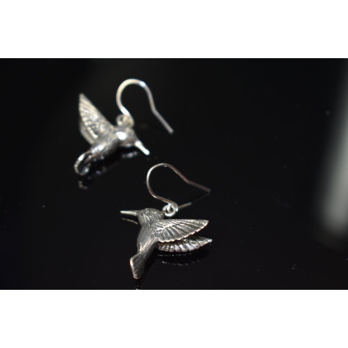 Sky Jewelry Винтажные серебряные серьги *Птица* 925 проба