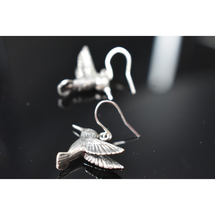 Sky Jewelry Винтажные серебряные серьги *Птица* 925 проба