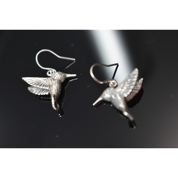 Sky Jewelry Винтажные серебряные серьги *Птица* 925 проба