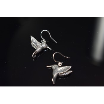 Sky Jewelry Винтажные серебряные серьги *Птица* 925 проба