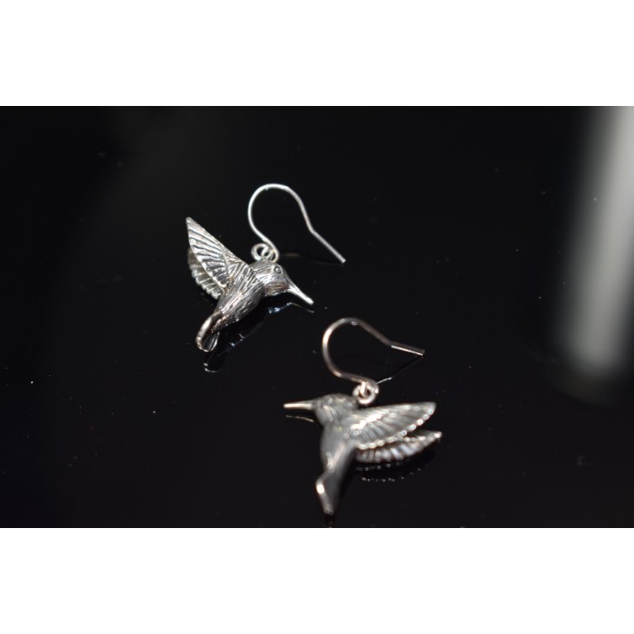 Sky Jewelry Винтажные серебряные серьги *Птица* 925 проба