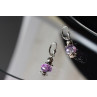 Sky Jewelry Серебряные серьги 925 пробы с Аметистом