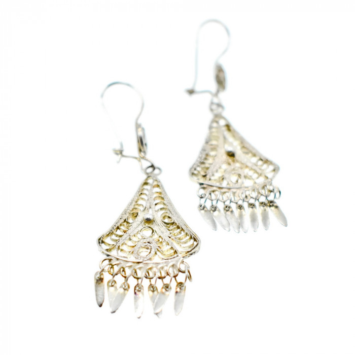 Sky Jewelry Элегантные винтажные серьги 925 проба