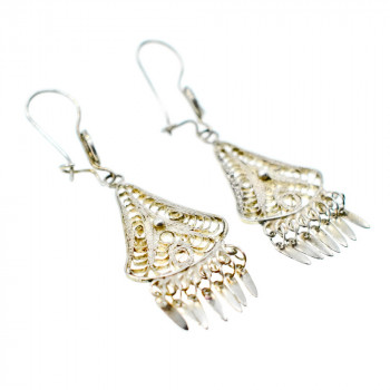 Sky Jewelry Элегантные винтажные серьги 925 проба