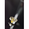 Sky Jewelry Серебряное кольцо 925 проба с Желтым фианитом