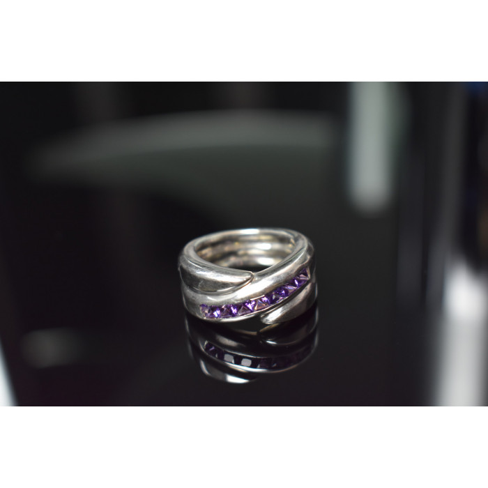 Sky Jewelry Серебряное кольцо 925 пробы с Аметистом