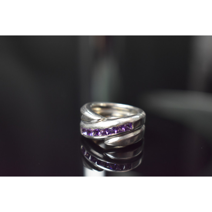 Sky Jewelry Серебряное кольцо 925 пробы с Аметистом