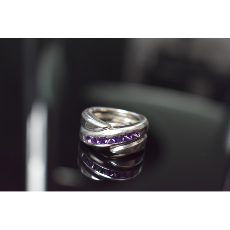 Sky Jewelry Серебряное кольцо 925 пробы с Аметистом