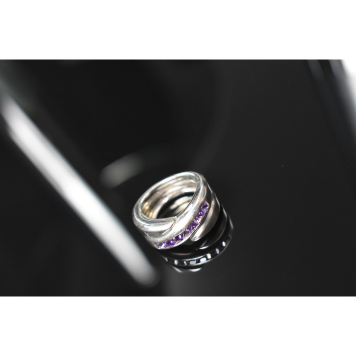 Sky Jewelry Серебряное кольцо 925 пробы с Аметистом