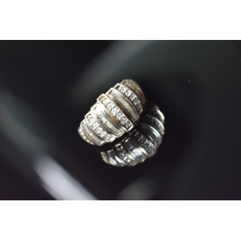 Sky Jewelry Золотое кольцо 10К (417 проба) с бриллиантами