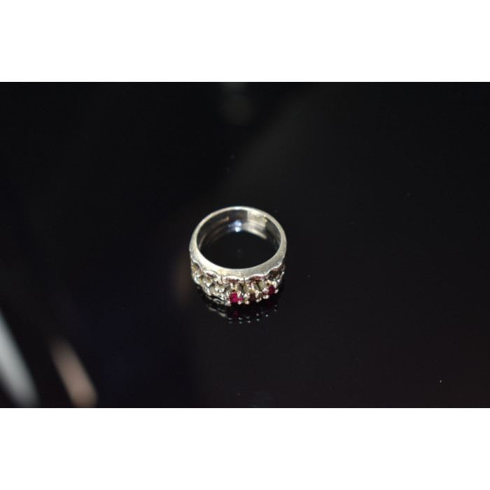 Sky Jewelry Серебряное кольцо 925 пробы с Розовым Топазом и Аметистом