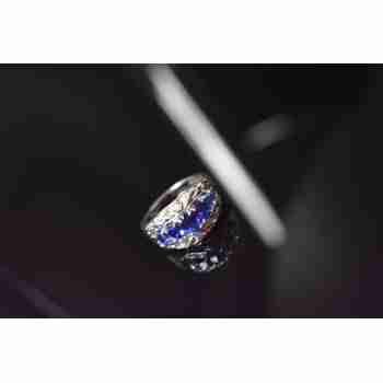 Sky Jewelry Серебряное кольцо 925 проба с Синим Топазом