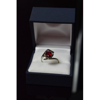 Sky Jewelry Серебряное кольцо с Рубином и бриллиантами