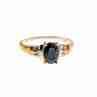 Sky Jewelry Золотое кольцо 10К (417 проба) с камнем Шпинель