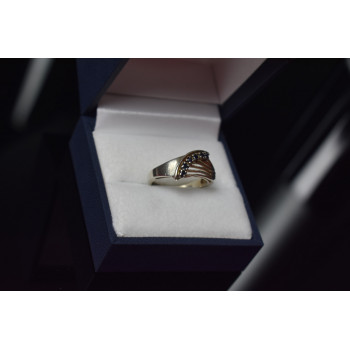 Sky Jewelry Серебряное кольцо 925 проба с Сапфирами