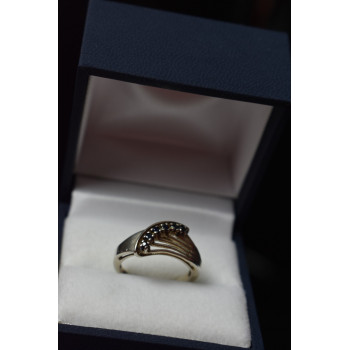 Sky Jewelry Серебряное кольцо 925 проба с Сапфирами