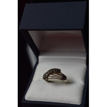 Sky Jewelry Серебряное кольцо 925 проба с Сапфирами