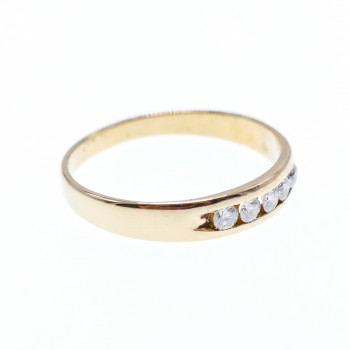 Sky Jewelry Золотое кольцо 14К (585 проба) с бриллиантами