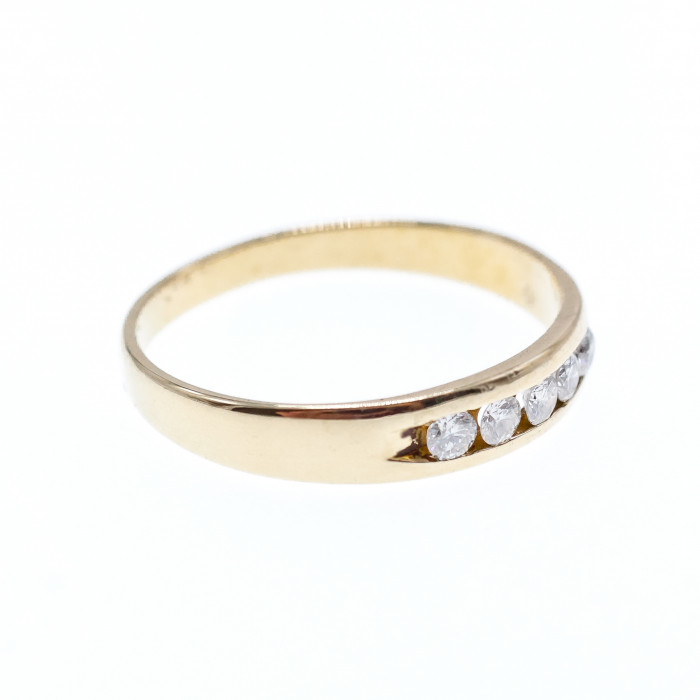 Sky Jewelry Золотое кольцо 14К (585 проба) с бриллиантами