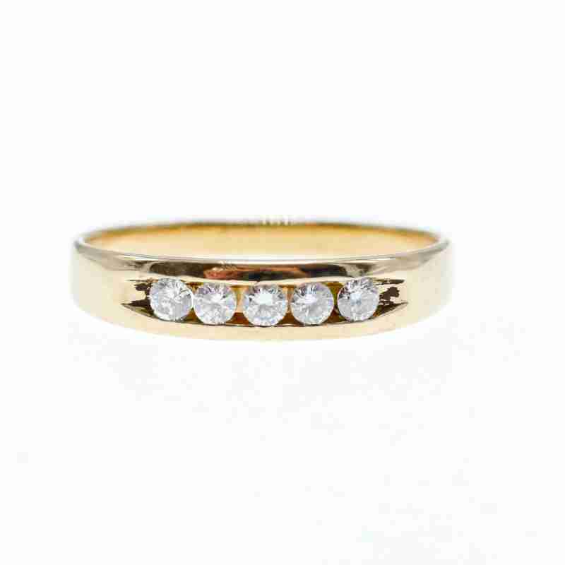Sky Jewelry Золотое кольцо 14К (585 проба) с бриллиантами