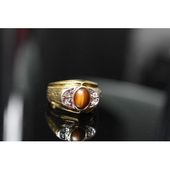 Sky Jewelry Мужское кольцо с камнем *Тигровый Глаз