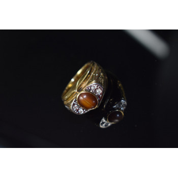 Sky Jewelry Мужское кольцо с камнем *Тигровый Глаз